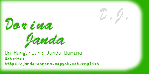 dorina janda business card